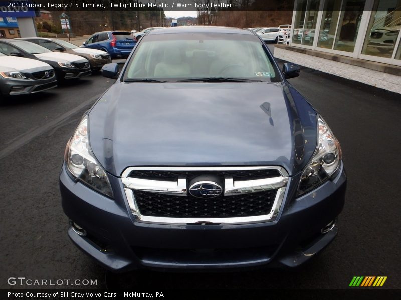 Twilight Blue Metallic / Warm Ivory Leather 2013 Subaru Legacy 2.5i Limited