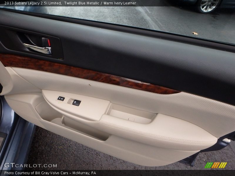 Twilight Blue Metallic / Warm Ivory Leather 2013 Subaru Legacy 2.5i Limited