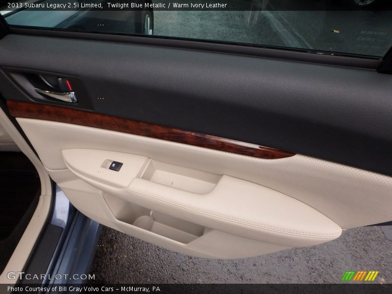 Twilight Blue Metallic / Warm Ivory Leather 2013 Subaru Legacy 2.5i Limited