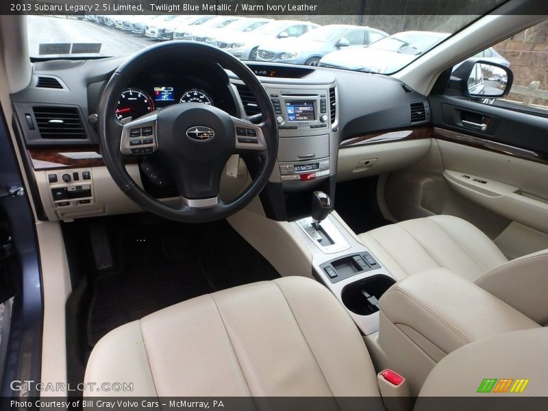 Twilight Blue Metallic / Warm Ivory Leather 2013 Subaru Legacy 2.5i Limited