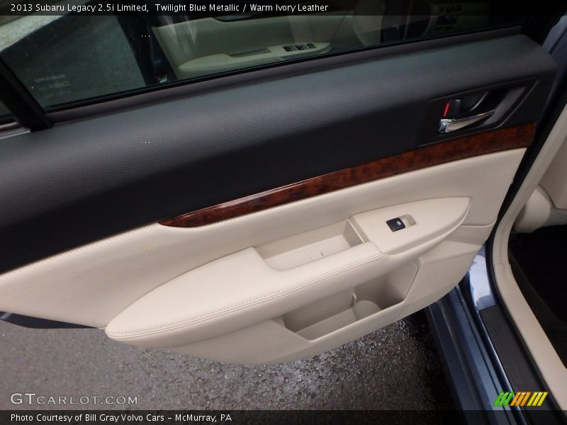 Twilight Blue Metallic / Warm Ivory Leather 2013 Subaru Legacy 2.5i Limited