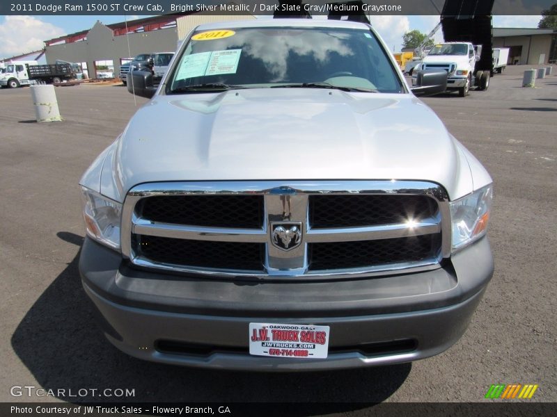 Bright Silver Metallic / Dark Slate Gray/Medium Graystone 2011 Dodge Ram 1500 ST Crew Cab
