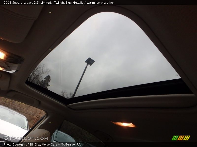 Twilight Blue Metallic / Warm Ivory Leather 2013 Subaru Legacy 2.5i Limited