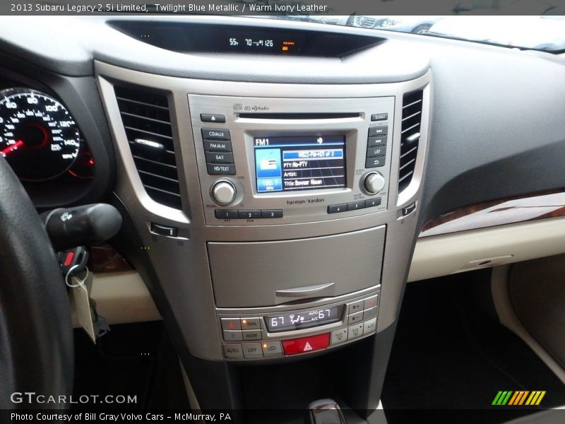 Twilight Blue Metallic / Warm Ivory Leather 2013 Subaru Legacy 2.5i Limited