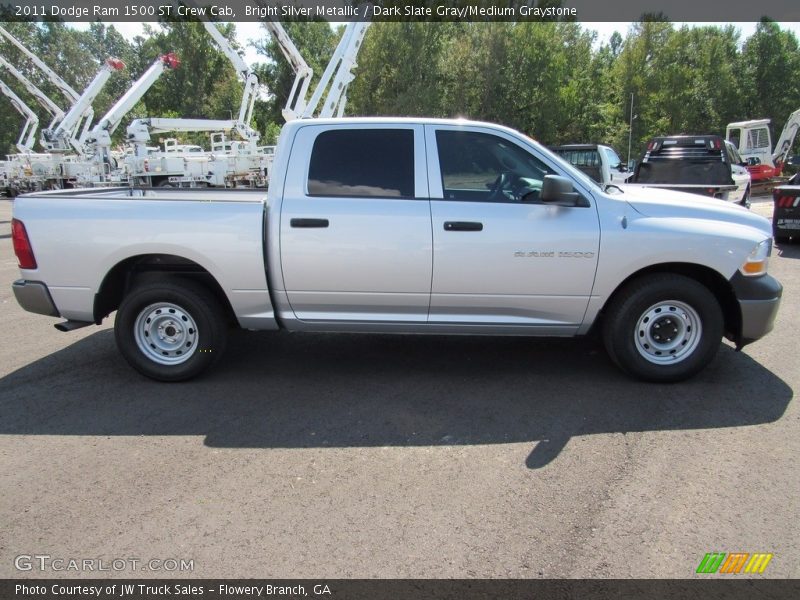 Bright Silver Metallic / Dark Slate Gray/Medium Graystone 2011 Dodge Ram 1500 ST Crew Cab