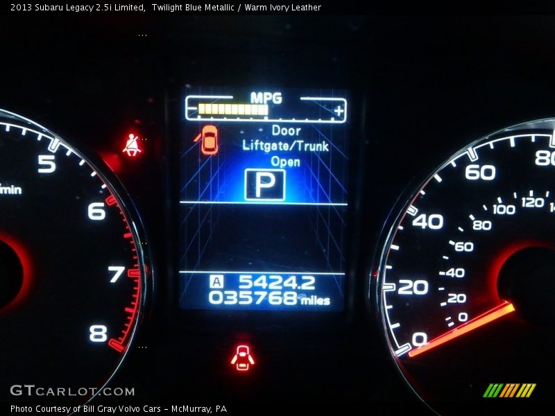 Twilight Blue Metallic / Warm Ivory Leather 2013 Subaru Legacy 2.5i Limited