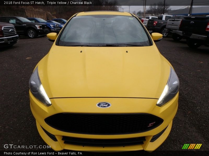 Triple Yellow / Charcoal Black 2018 Ford Focus ST Hatch