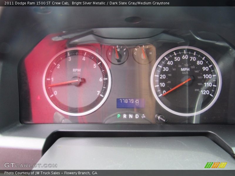 Bright Silver Metallic / Dark Slate Gray/Medium Graystone 2011 Dodge Ram 1500 ST Crew Cab