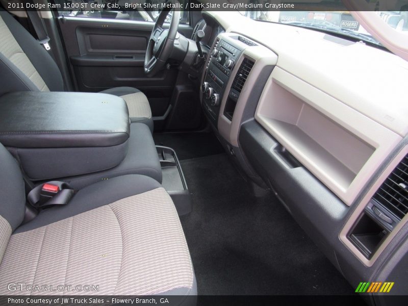 Bright Silver Metallic / Dark Slate Gray/Medium Graystone 2011 Dodge Ram 1500 ST Crew Cab