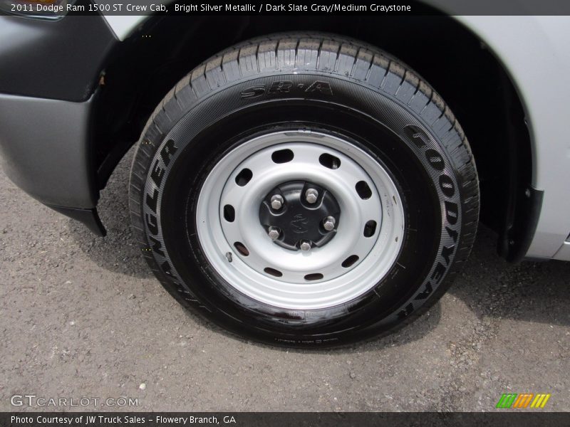 Bright Silver Metallic / Dark Slate Gray/Medium Graystone 2011 Dodge Ram 1500 ST Crew Cab