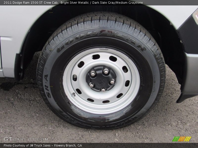 Bright Silver Metallic / Dark Slate Gray/Medium Graystone 2011 Dodge Ram 1500 ST Crew Cab