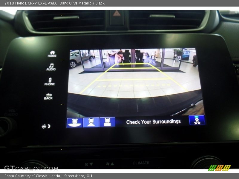 Dark Olive Metallic / Black 2018 Honda CR-V EX-L AWD