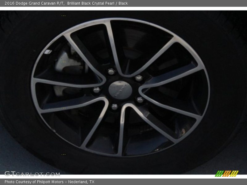 Brilliant Black Crystal Pearl / Black 2016 Dodge Grand Caravan R/T