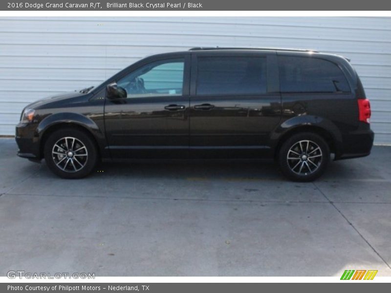 Brilliant Black Crystal Pearl / Black 2016 Dodge Grand Caravan R/T