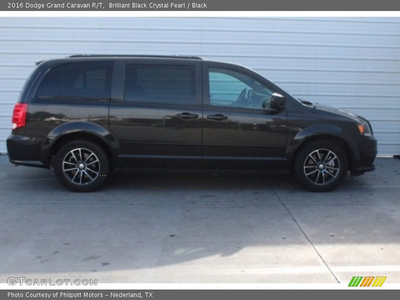 Brilliant Black Crystal Pearl / Black 2016 Dodge Grand Caravan R/T