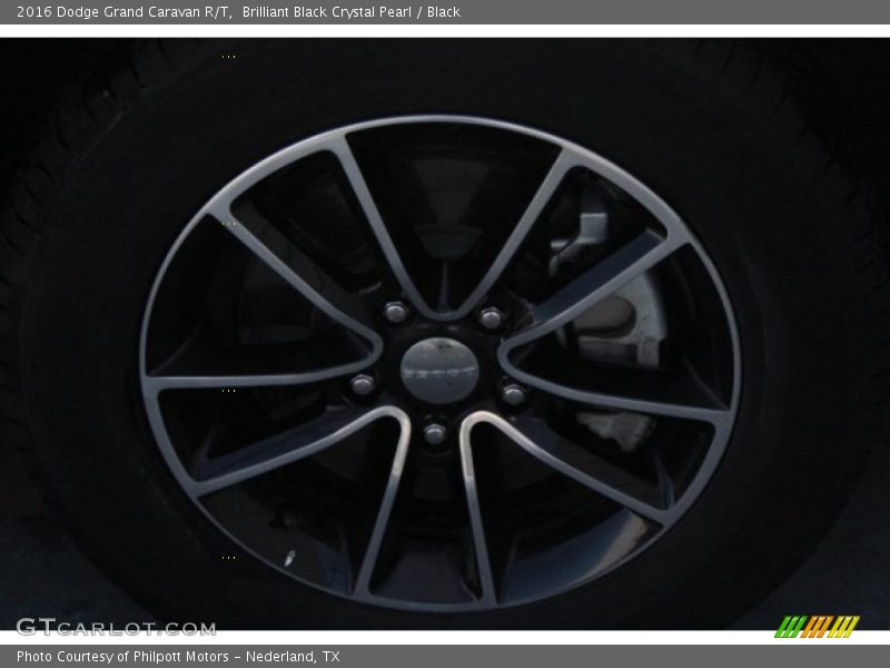 Brilliant Black Crystal Pearl / Black 2016 Dodge Grand Caravan R/T