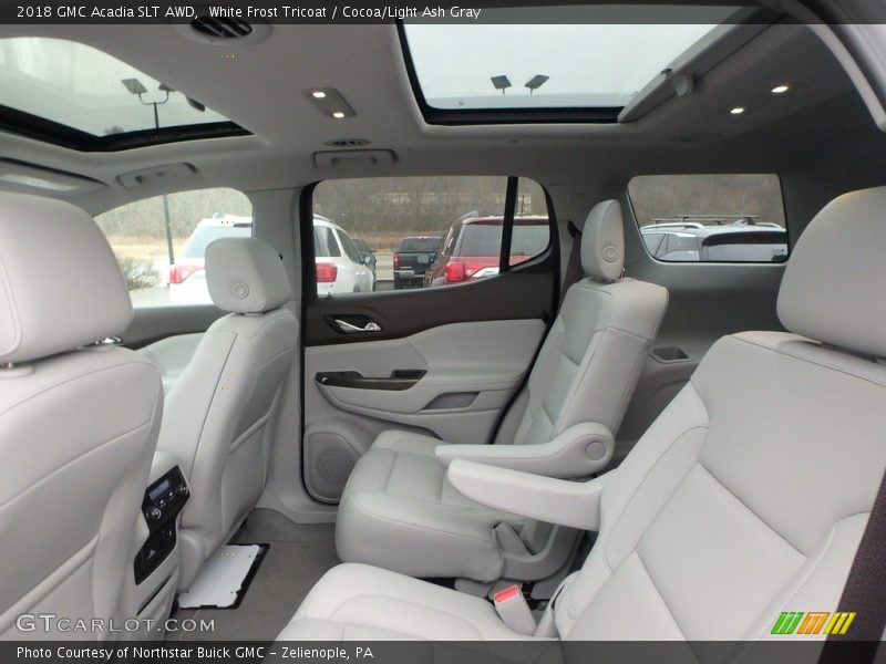 White Frost Tricoat / Cocoa/Light Ash Gray 2018 GMC Acadia SLT AWD