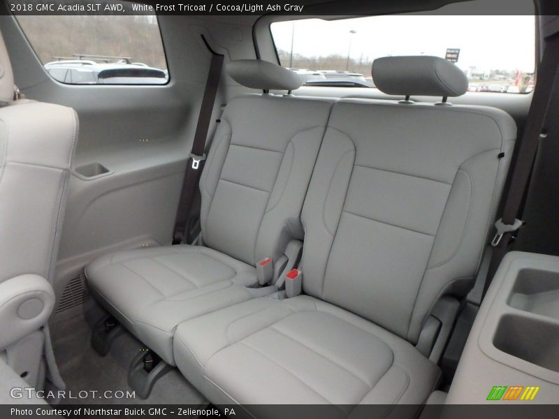White Frost Tricoat / Cocoa/Light Ash Gray 2018 GMC Acadia SLT AWD