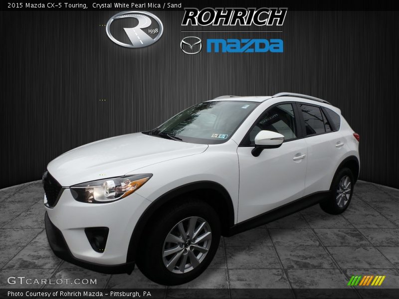 Crystal White Pearl Mica / Sand 2015 Mazda CX-5 Touring