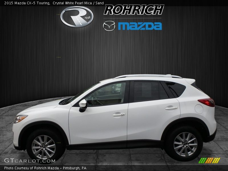 Crystal White Pearl Mica / Sand 2015 Mazda CX-5 Touring