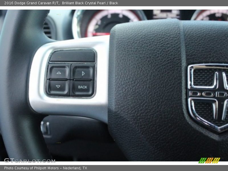 Brilliant Black Crystal Pearl / Black 2016 Dodge Grand Caravan R/T