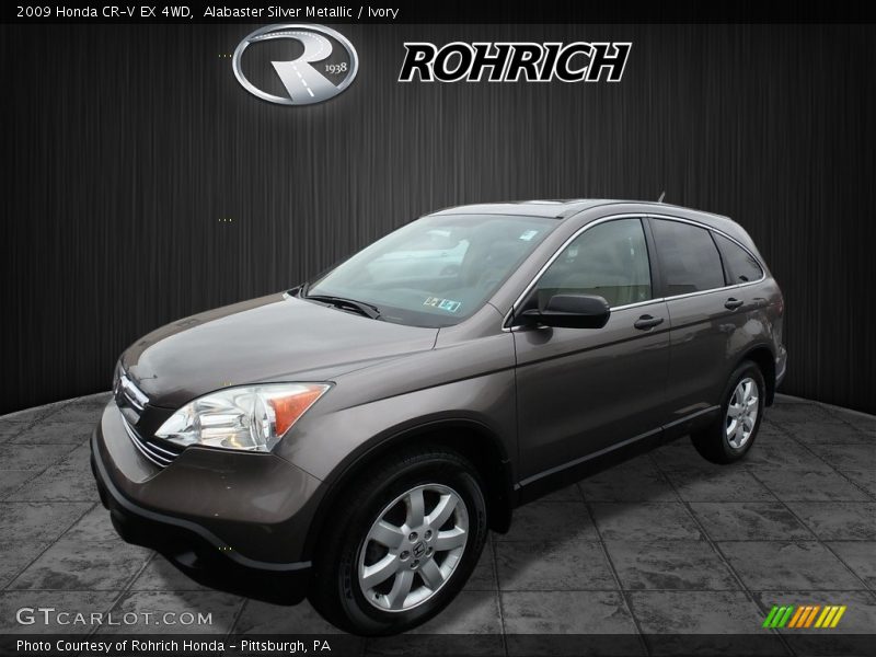 Alabaster Silver Metallic / Ivory 2009 Honda CR-V EX 4WD