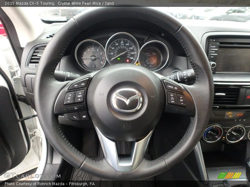 Crystal White Pearl Mica / Sand 2015 Mazda CX-5 Touring