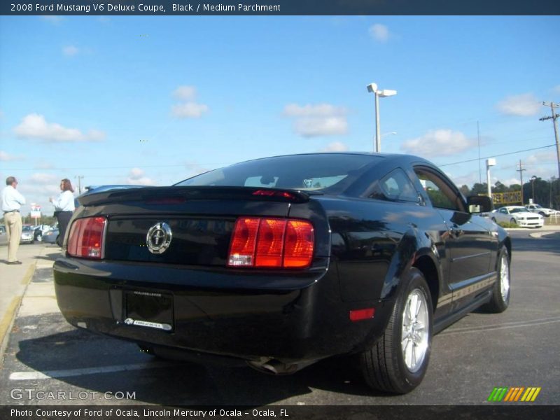 Black / Medium Parchment 2008 Ford Mustang V6 Deluxe Coupe