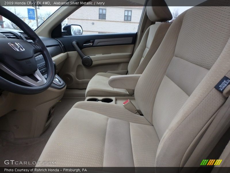 Alabaster Silver Metallic / Ivory 2009 Honda CR-V EX 4WD