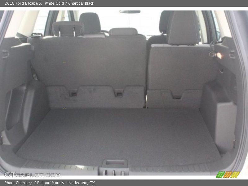 White Gold / Charcoal Black 2018 Ford Escape S