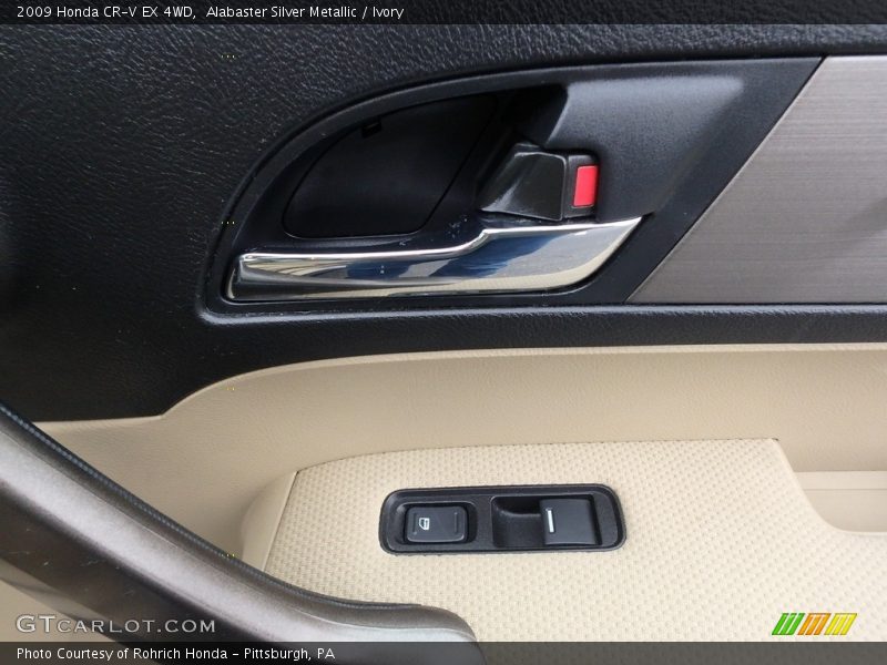 Alabaster Silver Metallic / Ivory 2009 Honda CR-V EX 4WD