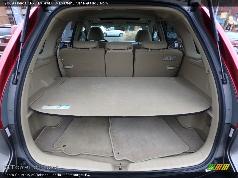 Alabaster Silver Metallic / Ivory 2009 Honda CR-V EX 4WD