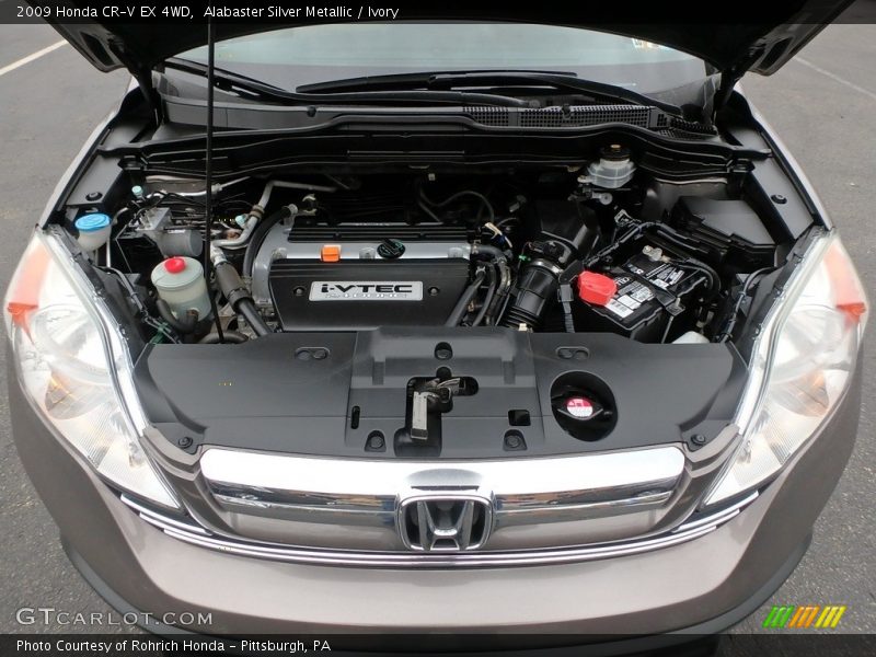 Alabaster Silver Metallic / Ivory 2009 Honda CR-V EX 4WD