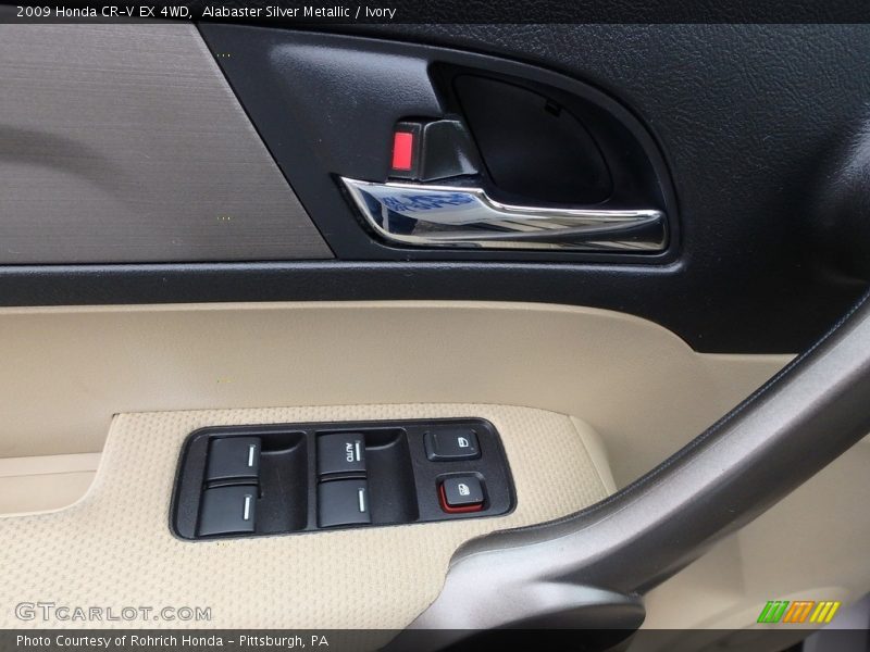 Alabaster Silver Metallic / Ivory 2009 Honda CR-V EX 4WD