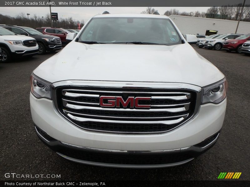 White Frost Tricoat / Jet Black 2017 GMC Acadia SLE AWD