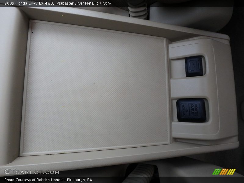 Alabaster Silver Metallic / Ivory 2009 Honda CR-V EX 4WD