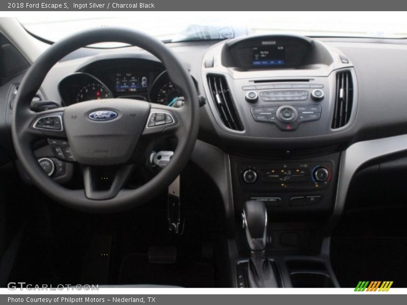 Ingot Silver / Charcoal Black 2018 Ford Escape S