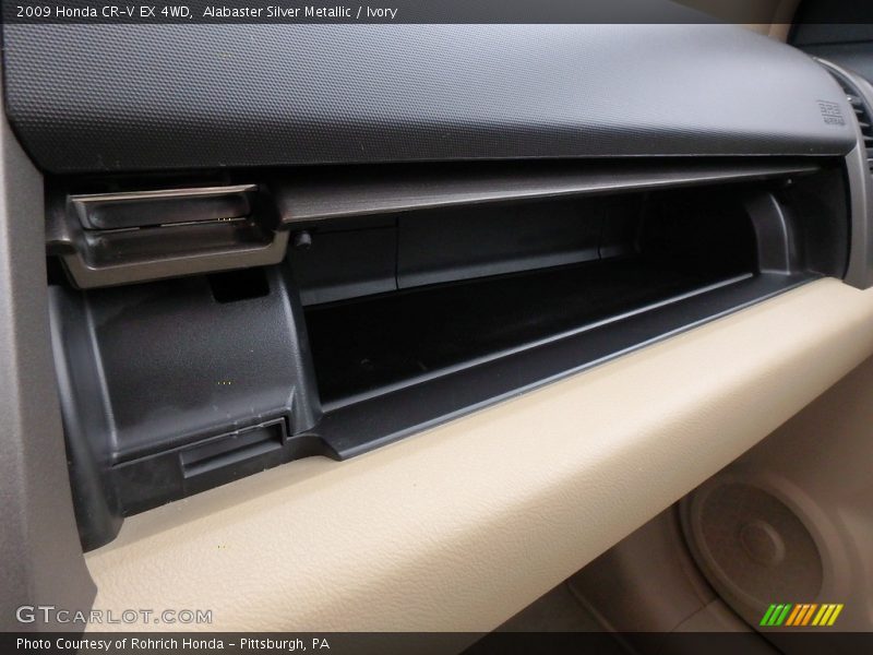 Alabaster Silver Metallic / Ivory 2009 Honda CR-V EX 4WD