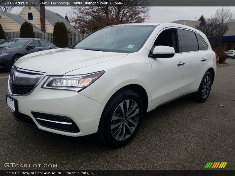 White Diamond Pearl / Ebony 2016 Acura MDX SH-AWD Technology