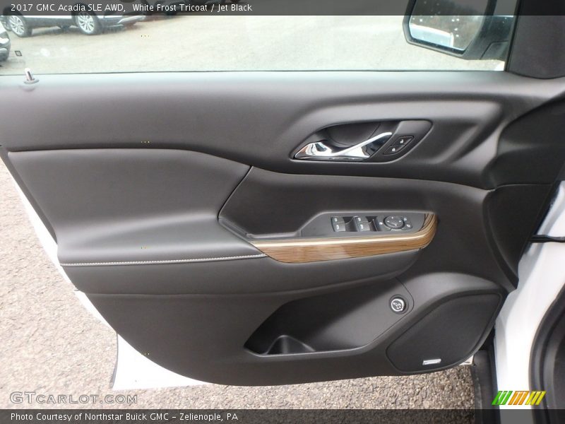 White Frost Tricoat / Jet Black 2017 GMC Acadia SLE AWD