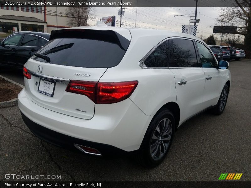 White Diamond Pearl / Ebony 2016 Acura MDX SH-AWD Technology