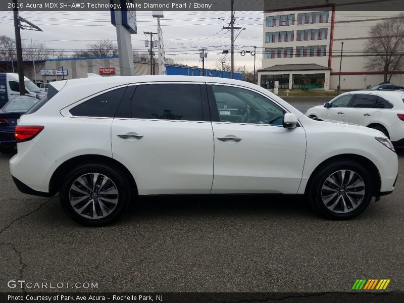 White Diamond Pearl / Ebony 2016 Acura MDX SH-AWD Technology