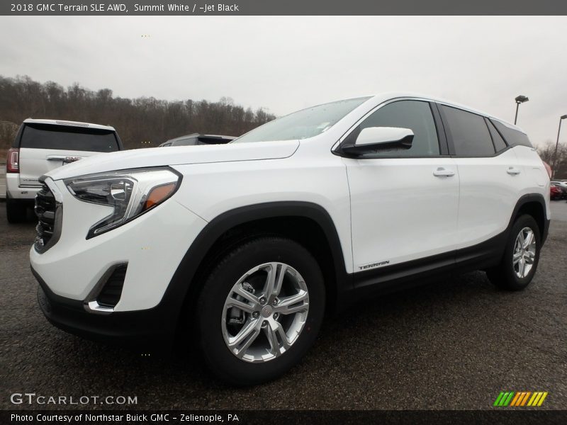 Summit White / ­Jet Black 2018 GMC Terrain SLE AWD