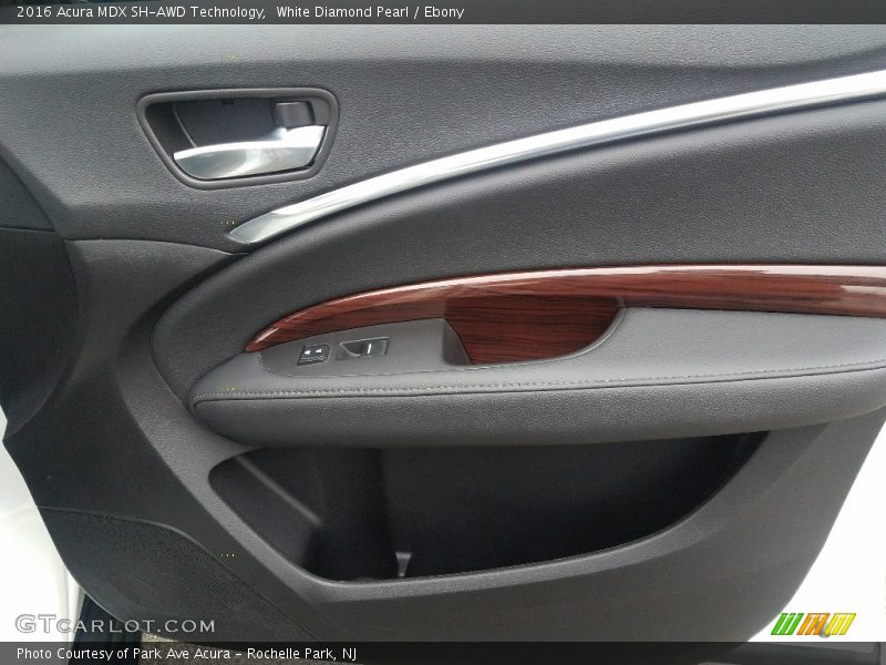 White Diamond Pearl / Ebony 2016 Acura MDX SH-AWD Technology