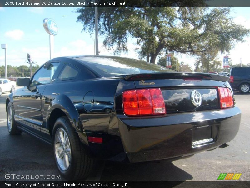 Black / Medium Parchment 2008 Ford Mustang V6 Deluxe Coupe
