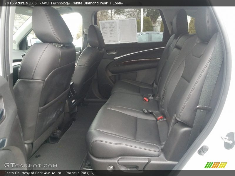 White Diamond Pearl / Ebony 2016 Acura MDX SH-AWD Technology