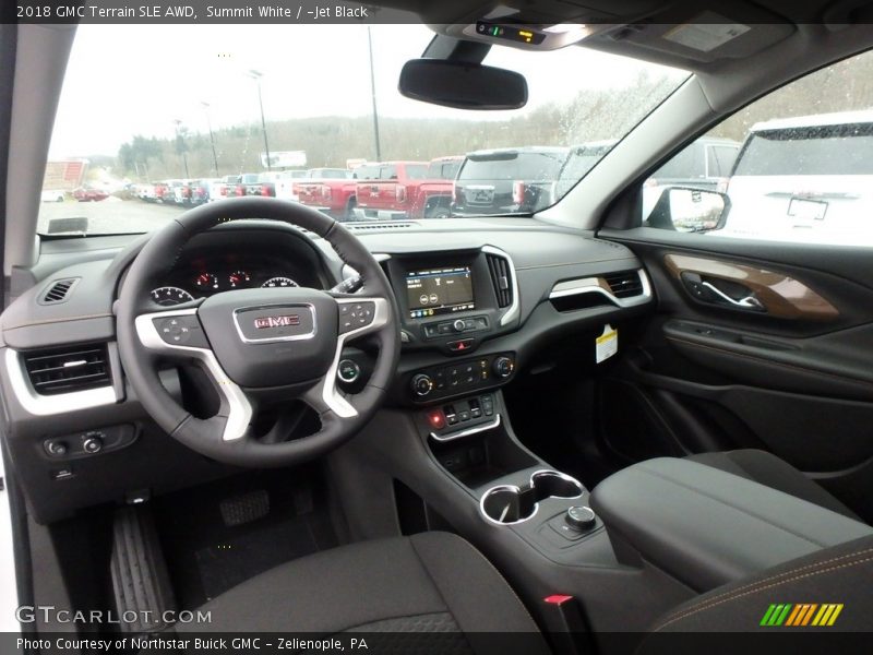 Summit White / ­Jet Black 2018 GMC Terrain SLE AWD