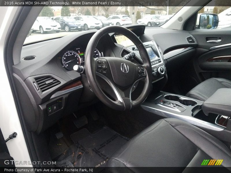White Diamond Pearl / Ebony 2016 Acura MDX SH-AWD Technology
