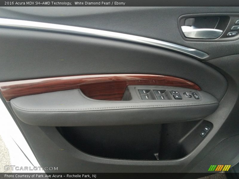 White Diamond Pearl / Ebony 2016 Acura MDX SH-AWD Technology