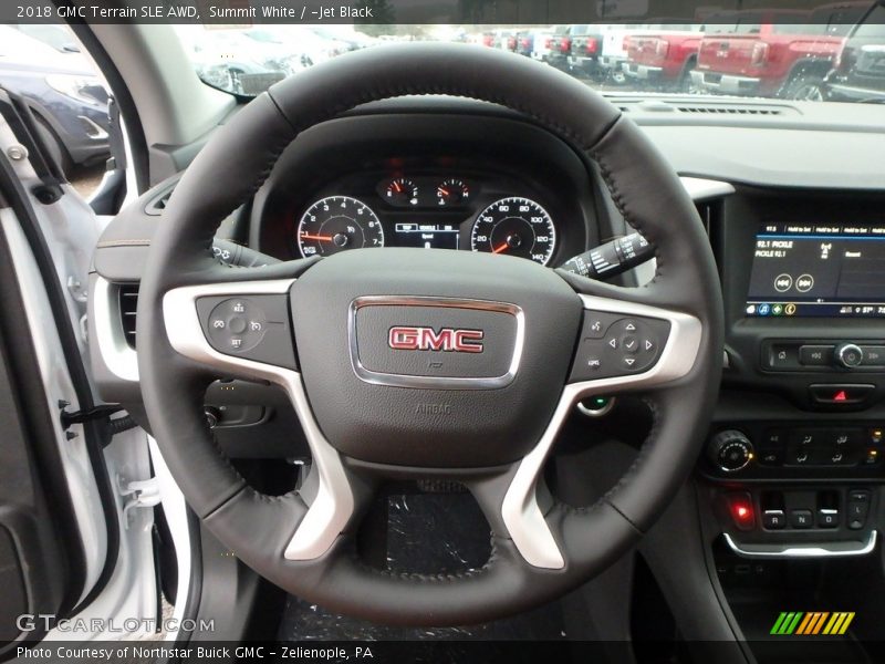 Summit White / ­Jet Black 2018 GMC Terrain SLE AWD